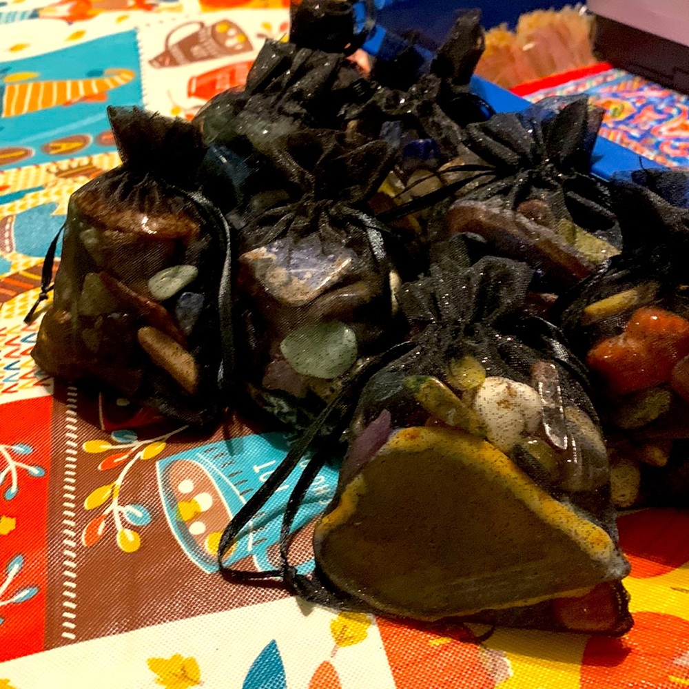 Grab bags full of different rocks, geode slices and more!